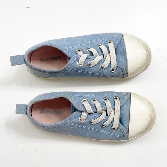 Old Navy toddler girls blue slip on sneakers - Picture 5 of 8